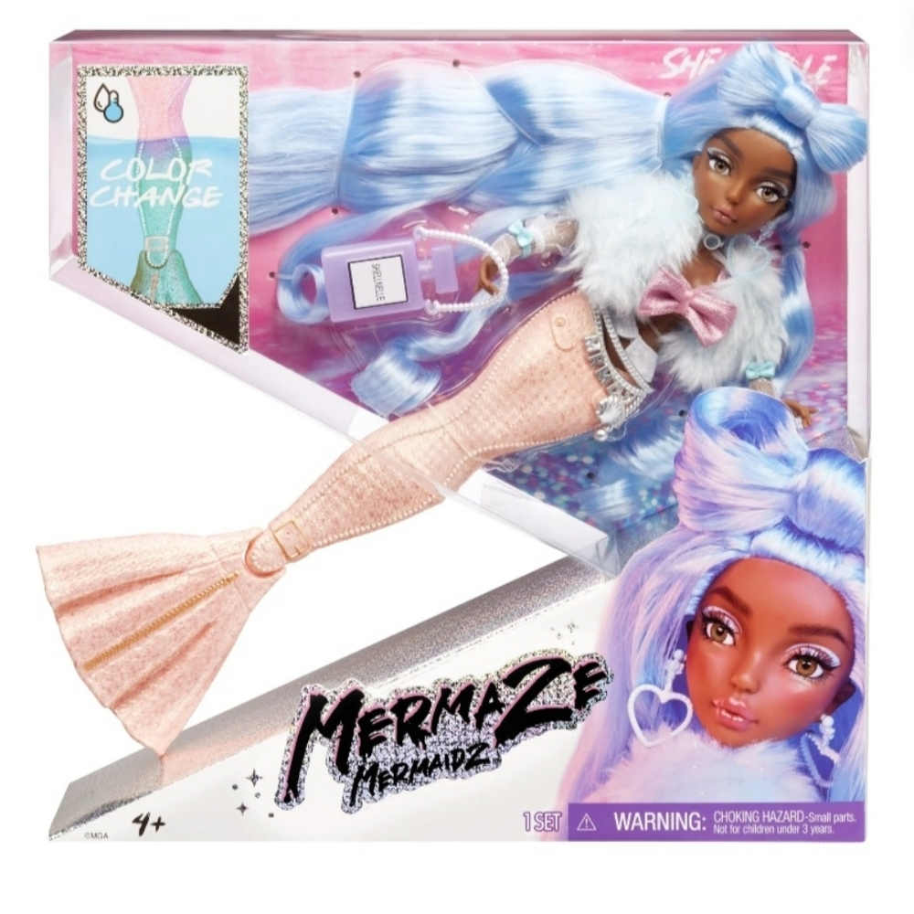 Mermaze Mermaidz Color Change Shellnelle Mermaid Fashion Doll with Accessories